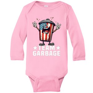 Team Garbage Make American Garbage Great Again 2024 Baby Long Sleeve Bodysuit