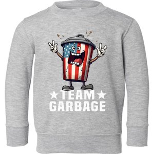 Team Garbage Make American Garbage Great Again 2024 Toddler Sweatshirt