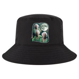 Three Granny Moon 3 Old Ladys Howling Weird Cursed Meme Cool Comfort Performance Bucket Hat