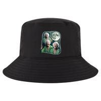 Three Granny Moon 3 Old Ladys Howling Weird Cursed Meme Cool Comfort Performance Bucket Hat