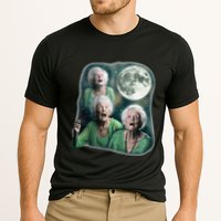 Three Granny Moon 3 Old Ladys Howling Weird Cursed Meme Cooling Performance Crew T-Shirt