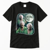Three Granny Moon 3 Old Ladys Howling Weird Cursed Meme Tall T-Shirt