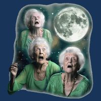 Three Granny Moon 3 Old Ladys Howling Weird Cursed Meme Infant Baby Jersey Bodysuit