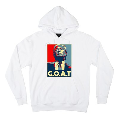 Trump GOAT Middle Finger Election 2024 Republican Poster Hoodie