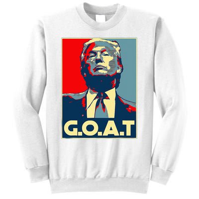 Trump GOAT Middle Finger Election 2024 Republican Poster Sweatshirt