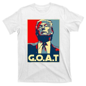 Trump GOAT Middle Finger Election 2024 Republican Poster T-Shirt