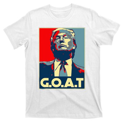 Trump GOAT Middle Finger Election 2024 Republican Poster T-Shirt