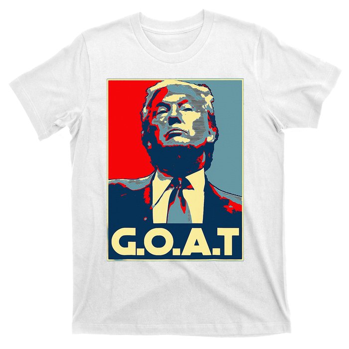 Trump GOAT Middle Finger Election 2024 Republican Poster T-Shirt