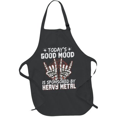 Today's Good Mood Is Sponsored By Heavy Metal Full-Length Apron With Pockets
