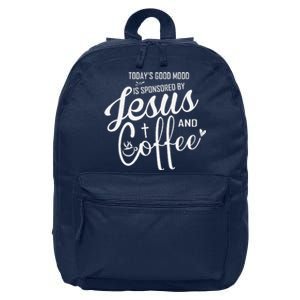 TodayS Good Mood Is Sponsored By Jesus And Coffee 16 in Basic Backpack