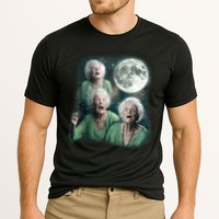 Three Granny Moon 3 Old Ladys Howling Weird Cursed Meme Cooling Performance Crew T-Shirt