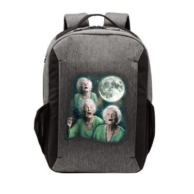 Three Granny Moon 3 Old Ladys Howling Weird Cursed Meme Vector Backpack
