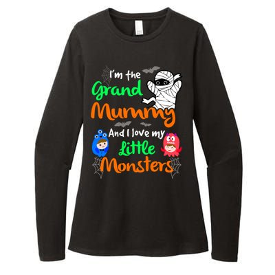 The Grand Mummy Love My Little Monsters Halloween Gift Womens CVC Long Sleeve Shirt