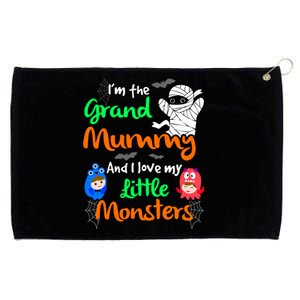 The Grand Mummy Love My Little Monsters Halloween Gift Grommeted Golf Towel