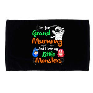 The Grand Mummy Love My Little Monsters Halloween Gift Microfiber Hand Towel