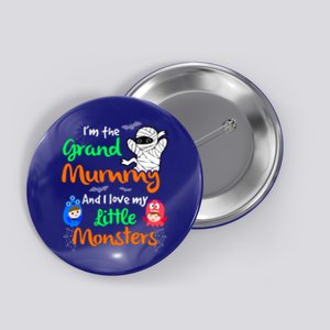 The Grand Mummy Love My Little Monsters Halloween Gift Button