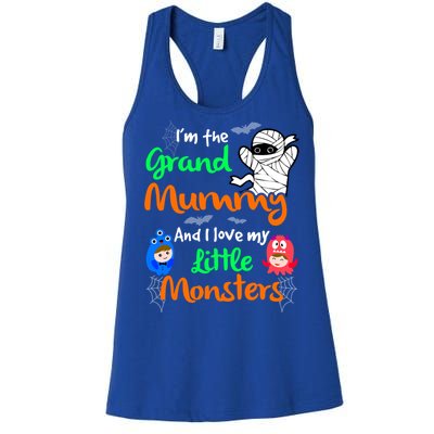 The Grand Mummy Love My Little Monsters Halloween Gift Women's Racerback Tank