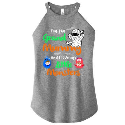 The Grand Mummy Love My Little Monsters Halloween Gift Women's Perfect Tri Rocker Tank