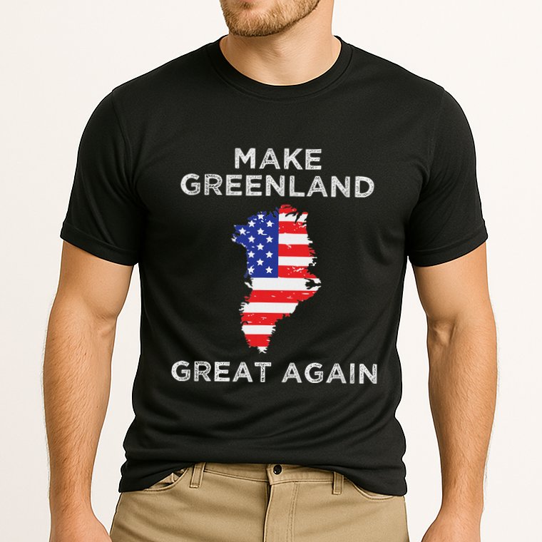 Trump Greenland Make Greenland Great Again Map Cooling Performance Crew T-Shirt