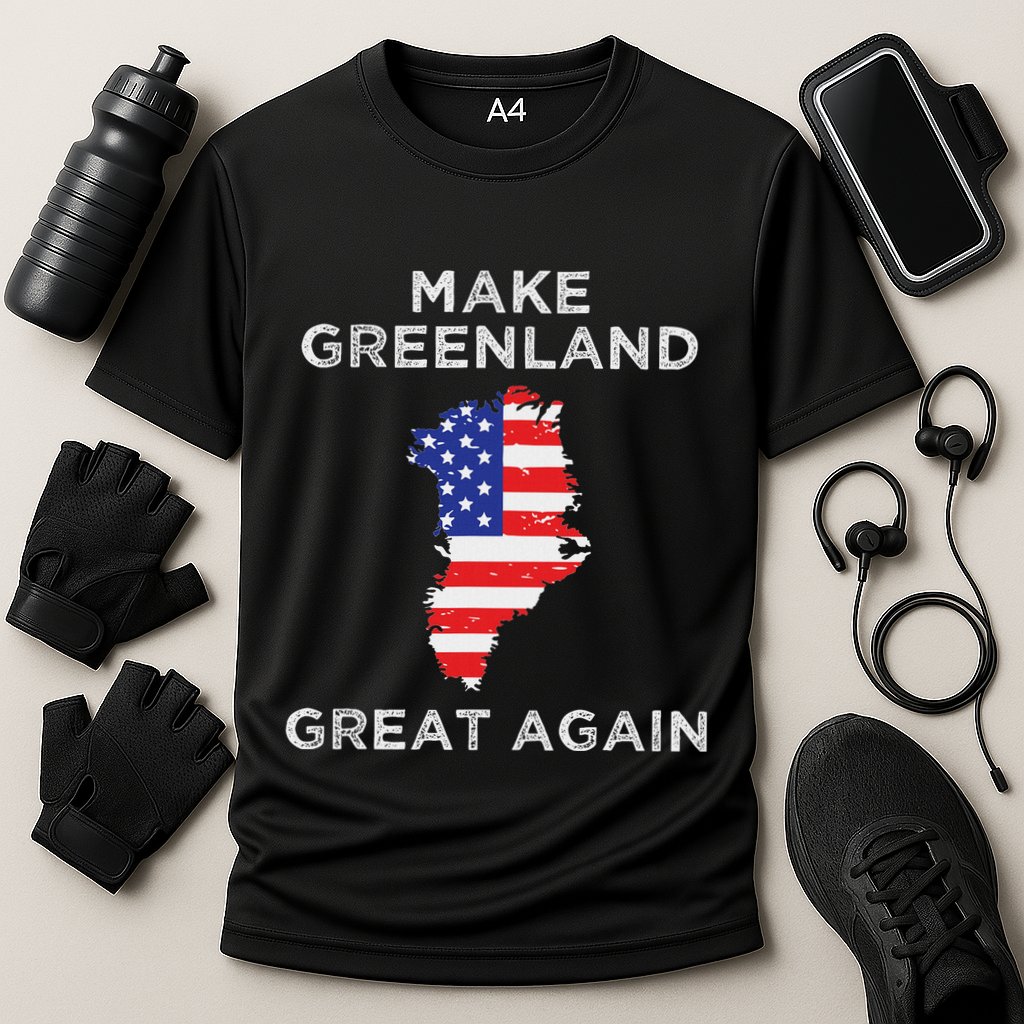 Trump Greenland Make Greenland Great Again Map Cooling Performance Crew T-Shirt