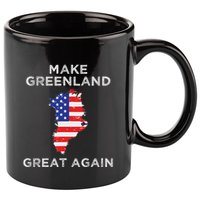 Trump Greenland Make Greenland Great Again Map 11oz C Handle Ceramic Mug