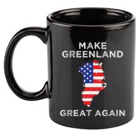 Trump Greenland Make Greenland Great Again Map 11oz C Handle Ceramic Mug