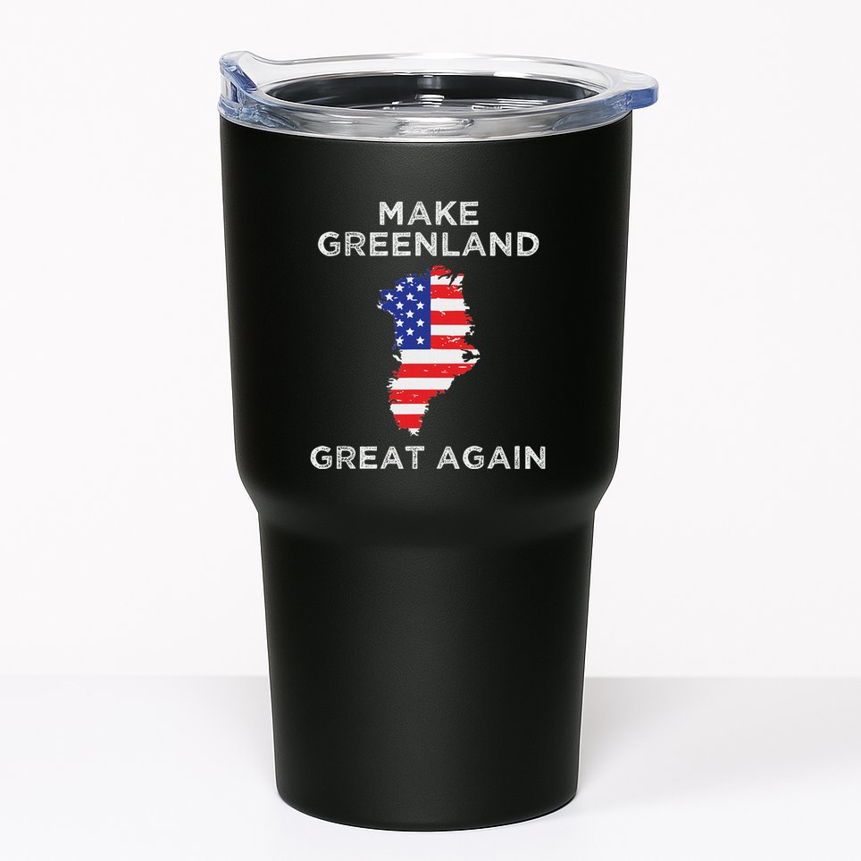 Trump Greenland Make Greenland Great Again Map Tumbler