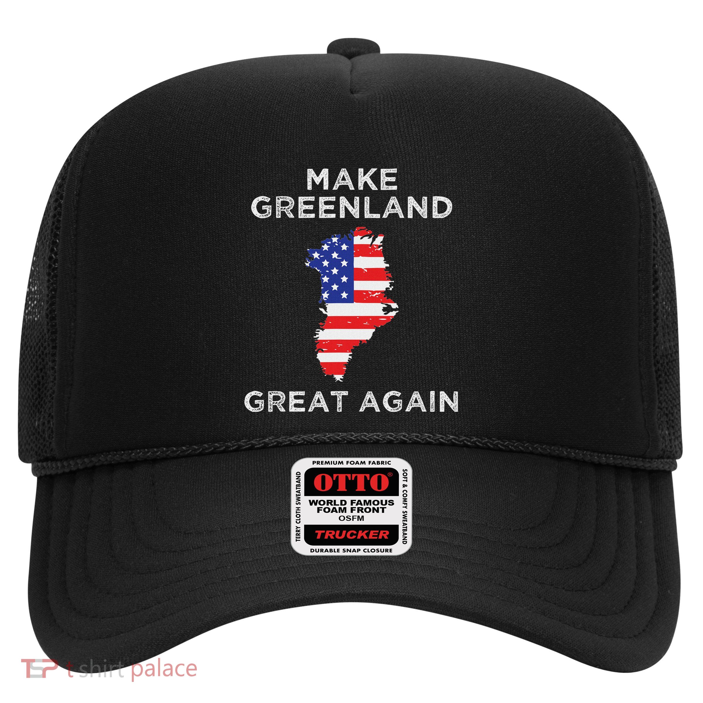 Trump Greenland Make Greenland Great Again Map Trucker Hat