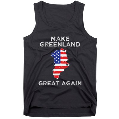 Trump Greenland Make Greenland Great Again Map Tank Top