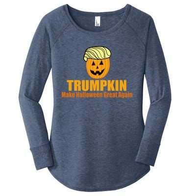 Trumpkin Gift Make Halloween Great Again Gift Funny Trump Maga Gift Women's Perfect Tri Tunic Long Sleeve Shirt