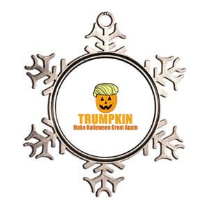 Trumpkin Gift Make Halloween Great Again Gift Funny Trump Maga Gift Metallic Star Ornament