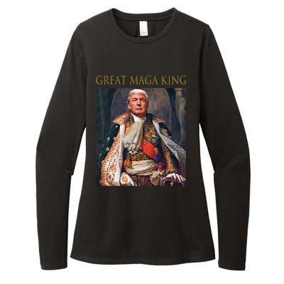 The Great Maga King Funny Trump Ultra Maga King Womens CVC Long Sleeve Shirt