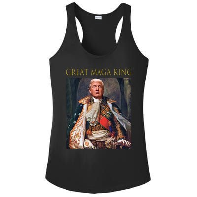 The Great Maga King Funny Trump Ultra Maga King Ladies PosiCharge Competitor Racerback Tank