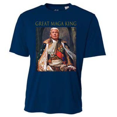 The Great Maga King Funny Trump Ultra Maga King Cooling Performance Crew T-Shirt