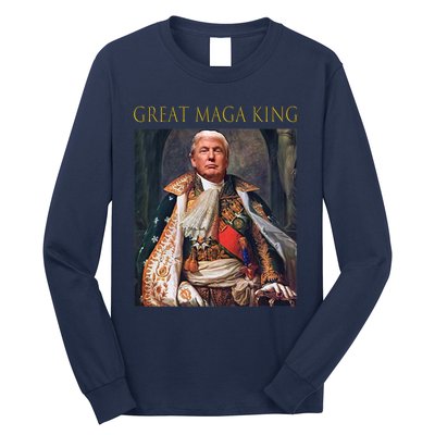 The Great Maga King Funny Trump Ultra Maga King Long Sleeve Shirt