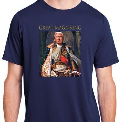 The Great Maga King Funny Trump Ultra Maga King Adult ChromaSoft Performance T-Shirt