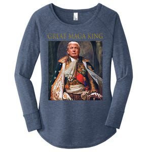 The Great Maga King Funny Trump Ultra Maga King Women's Perfect Tri Tunic Long Sleeve Shirt