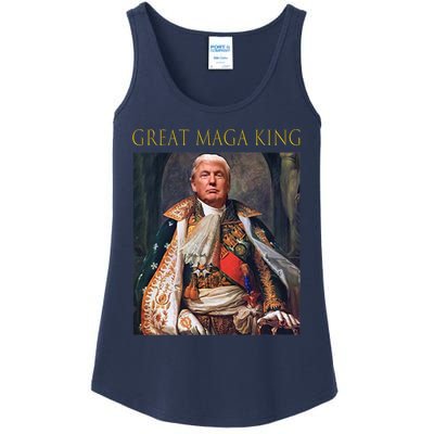 The Great Maga King Funny Trump Ultra Maga King Ladies Essential Tank