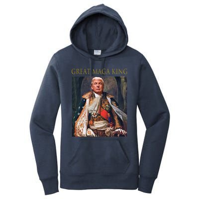 The Great Maga King Funny Trump Ultra Maga King Women's Pullover Hoodie