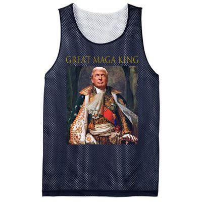 The Great Maga King Funny Trump Ultra Maga King Mesh Reversible Basketball Jersey Tank