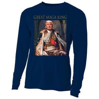 The Great Maga King Funny Trump Ultra Maga King Cooling Performance Long Sleeve Crew