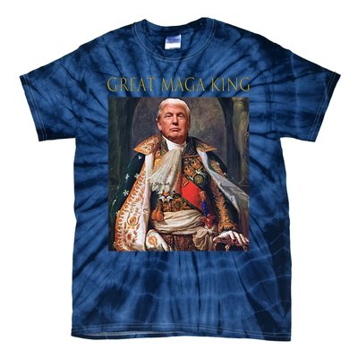 The Great Maga King Funny Trump Ultra Maga King Tie-Dye T-Shirt