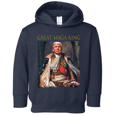 The Great Maga King Funny Trump Ultra Maga King Toddler Hoodie