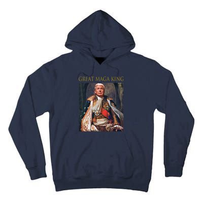 The Great Maga King Funny Trump Ultra Maga King Tall Hoodie