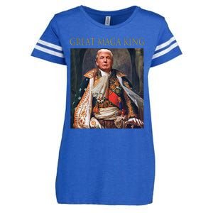 The Great Maga King Funny Trump Ultra Maga King Enza Ladies Jersey Football T-Shirt