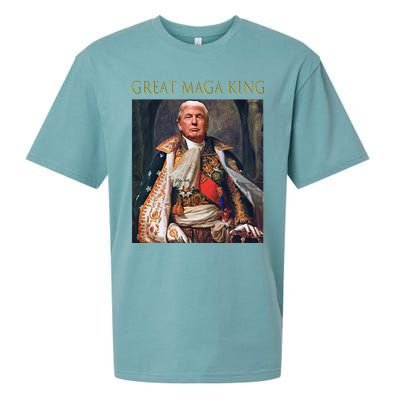 The Great Maga King Funny Trump Ultra Maga King Sueded Cloud Jersey T-Shirt