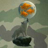 Three Goldfish Moon Legacy Tie Dye Trucker Hat