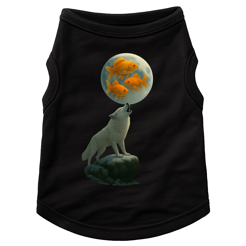 Three Goldfish Moon Doggie Tank