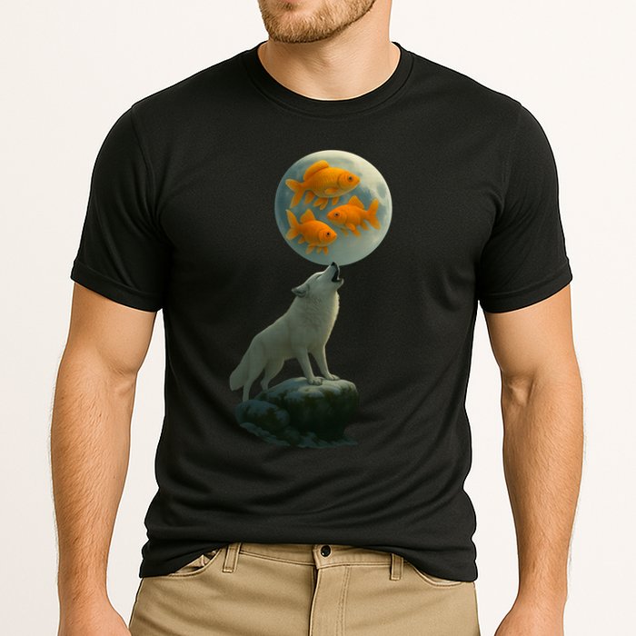 Three Goldfish Moon Cooling Performance Crew T-Shirt