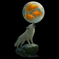 Three Goldfish Moon Cooling Performance Crew T-Shirt